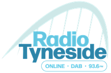 The Millenium bridge appearing over Radio Tyneside online DAB 93.6fm
