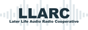 Later life audio and radio cooperative logo