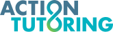 Action tutoring logo with infinity symbol