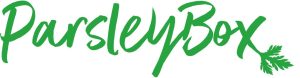 Logo: Parselybbox. A parsley leaf extending from the letter X